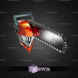 Cosplay STL Files Chainsawman Helmet V4