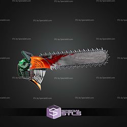 Cosplay STL Files Chainsawman Helmet V4
