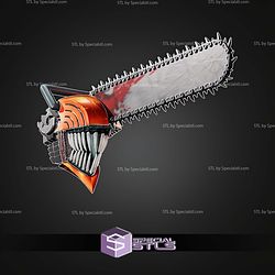 Cosplay STL Files Chainsawman Helmet V4