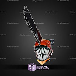 Cosplay STL Files Chainsawman Helmet V4