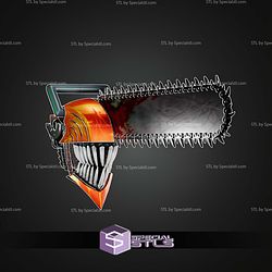 Cosplay STL Files Chainsawman Helmet V4