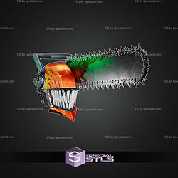 Cosplay STL Files Chainsawman Helmet V4