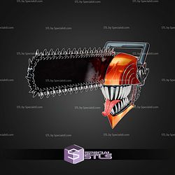Cosplay STL Files Chainsawman Helmet V4