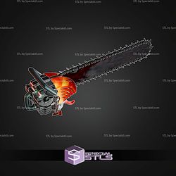Cosplay STL Files Chainsawman Helmet V4