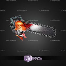 Cosplay STL Files Chainsawman Helmet V4