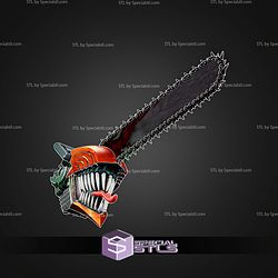 Cosplay STL Files Chainsawman Helmet V4
