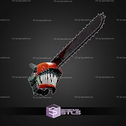 Cosplay STL Files Chainsawman Helmet V4