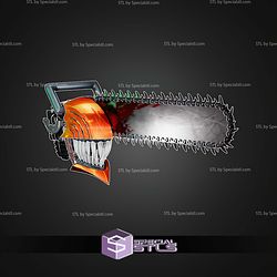 Cosplay STL Files Chainsawman Helmet V4