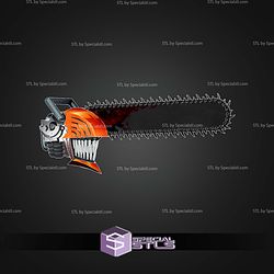 Cosplay STL Files Chainsawman Helmet V4