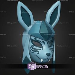 Cosplay STL Files Glaceon Kitsune Mask