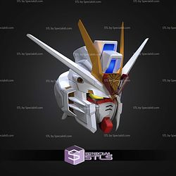 Cosplay STL Files Gundam Mighty Strike Freedom Helmet