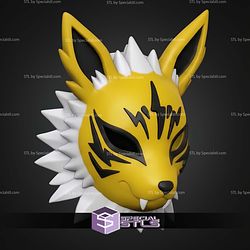 Cosplay STL Files Jolteon Kitsune Mask