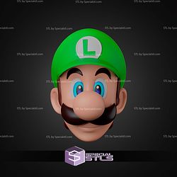 Cosplay STL Files Luigi Helmet