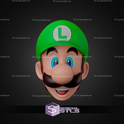 Cosplay STL Files Luigi Helmet
