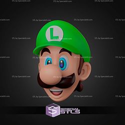 Cosplay STL Files Luigi Helmet