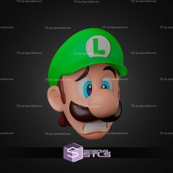 Cosplay STL Files Luigi Helmet
