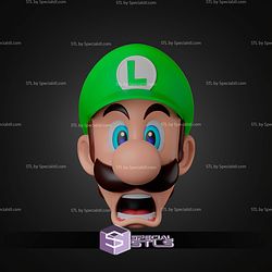 Cosplay STL Files Luigi Helmet