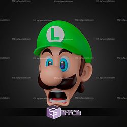Cosplay STL Files Luigi Helmet