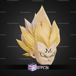 Cosplay STL Files Majin Vegeta Helmet