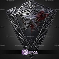Cosplay STL Files Marvel Rivals Cursed Captain America Shield