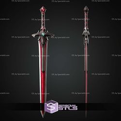 Cosplay STL Files Marvel Rivals Cursed Captain America Sword