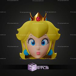 Cosplay STL Files Princess Peach Helmet