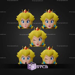 Cosplay STL Files Princess Peach Helmet