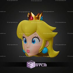 Cosplay STL Files Princess Peach Helmet