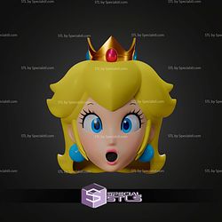 Cosplay STL Files Princess Peach Helmet