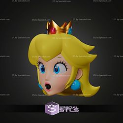 Cosplay STL Files Princess Peach Helmet
