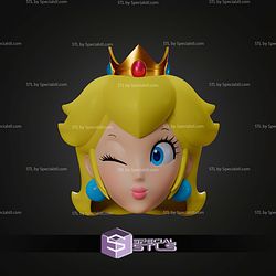 Cosplay STL Files Princess Peach Helmet