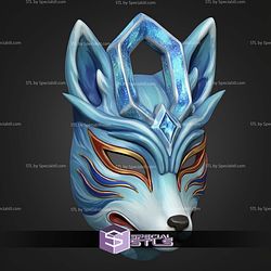 Cosplay STL Files Suicune Kitsune Mask V1