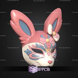 Cosplay STL Files Sylveon Kitsune Mask