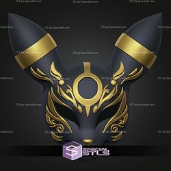 Cosplay STL Files Umbreon Kitsune Mask