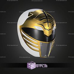 Cosplay STL Files White Ranger Helmet 2026