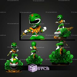 Green Ranger on Base STL Files