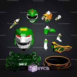 Green Ranger on Base STL Files