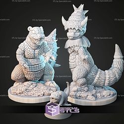Kaiju Pokemon Slowpoke Slowbro Slowking STL Files