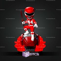 Red Ranger on Base Chibi STL Files