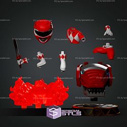 Red Ranger on Base Chibi STL Files