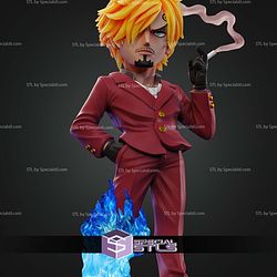 Sanji Straw Hat Chibi STL Files