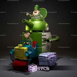 Sergeant Blast And The Private Meekly STL Files