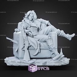 Silver Deadlock Game 197mm STL Files