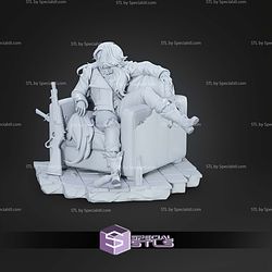 Silver Deadlock Game 197mm STL Files