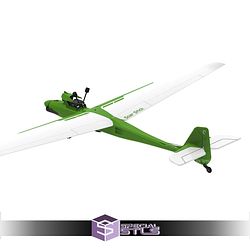 Soar Stick 1200 mm FPV Soaring Glider STL File