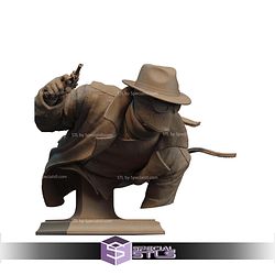 Spider Noir On Tower Bust STL Files