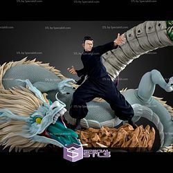 Suguru Geto And Dragon 311mm STL Files