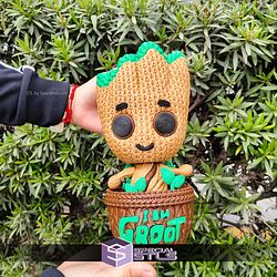 Super Basic Files Baby Groot Knitte Style Multipart