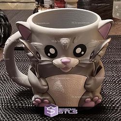 Super Basic Files Cuddles the Cat Ice Pint Holder