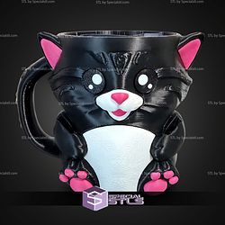 Super Basic Files Cuddles the Cat Ice Pint Holder